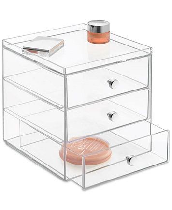 Clear Cosmetic 3 Drawer Organiser