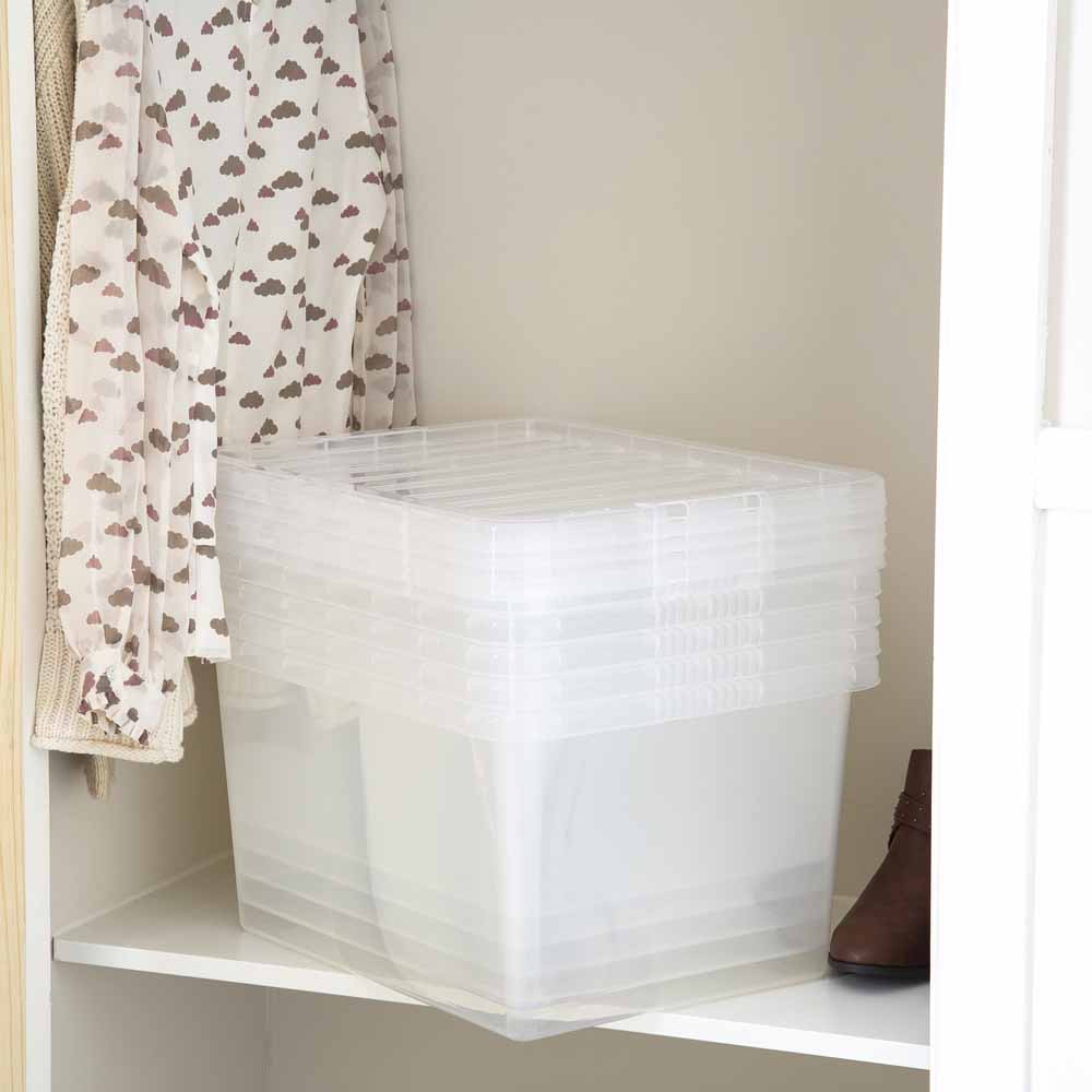 Crystal 37 Litre Box & Lid Clear