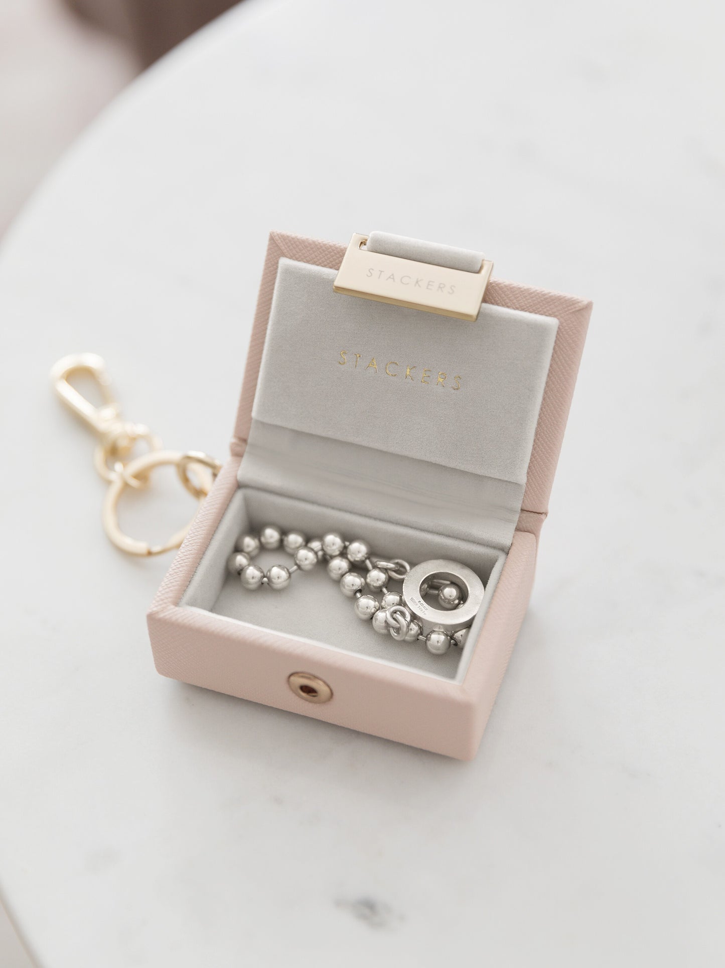 Nano Jewellery Box Keyring Bauble-Blush