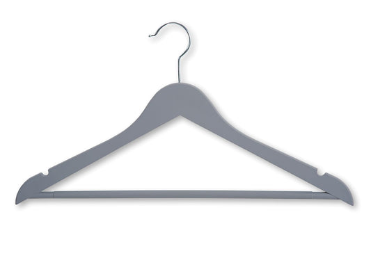 Plastic Hanger - Set of 3 - Grey