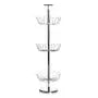 Tavia Revolving Silver Shoe Stand