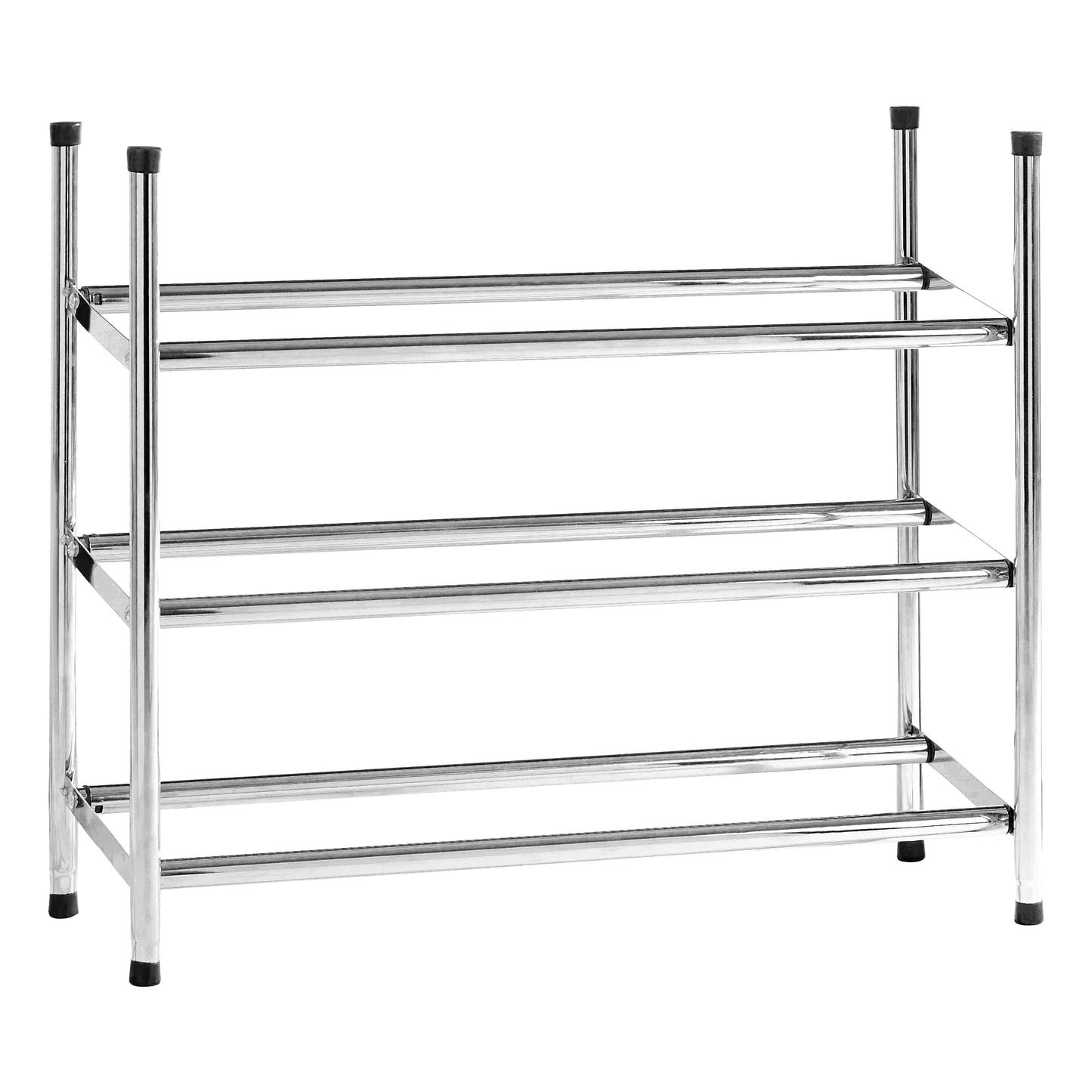 Chrome 3  Tier Extendable Shoe Rack