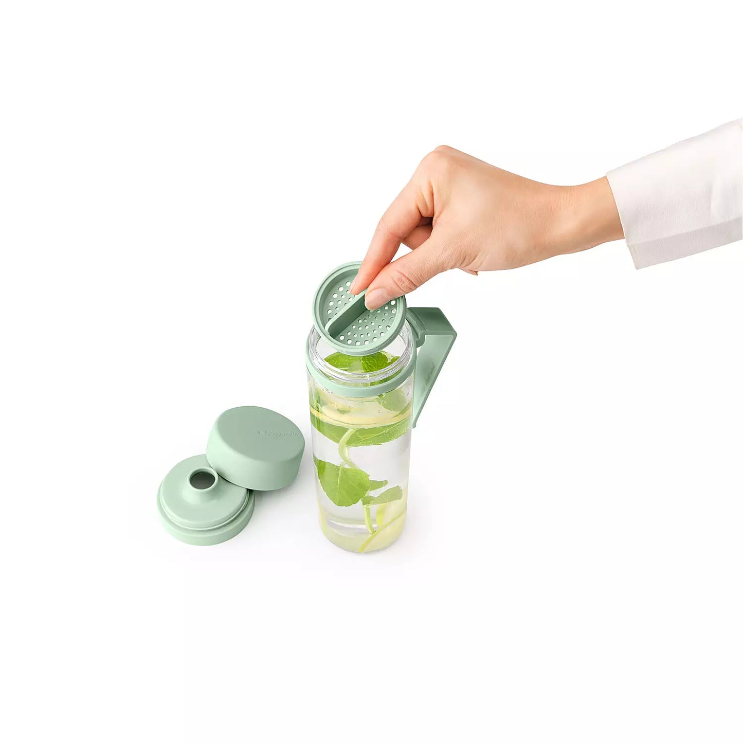 Make & Take Water Bottle with Strainer - 500ml - Jade Green