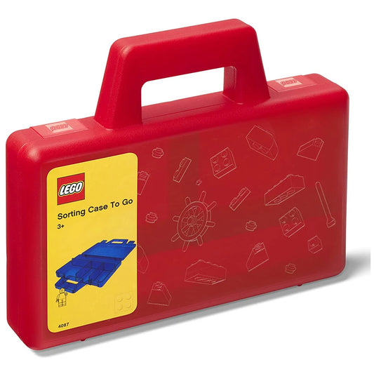 Lego Sorting Case To Go - Transparent - Red