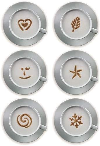 Aerolatte Cappuccino Artist Stencil, Black/Red