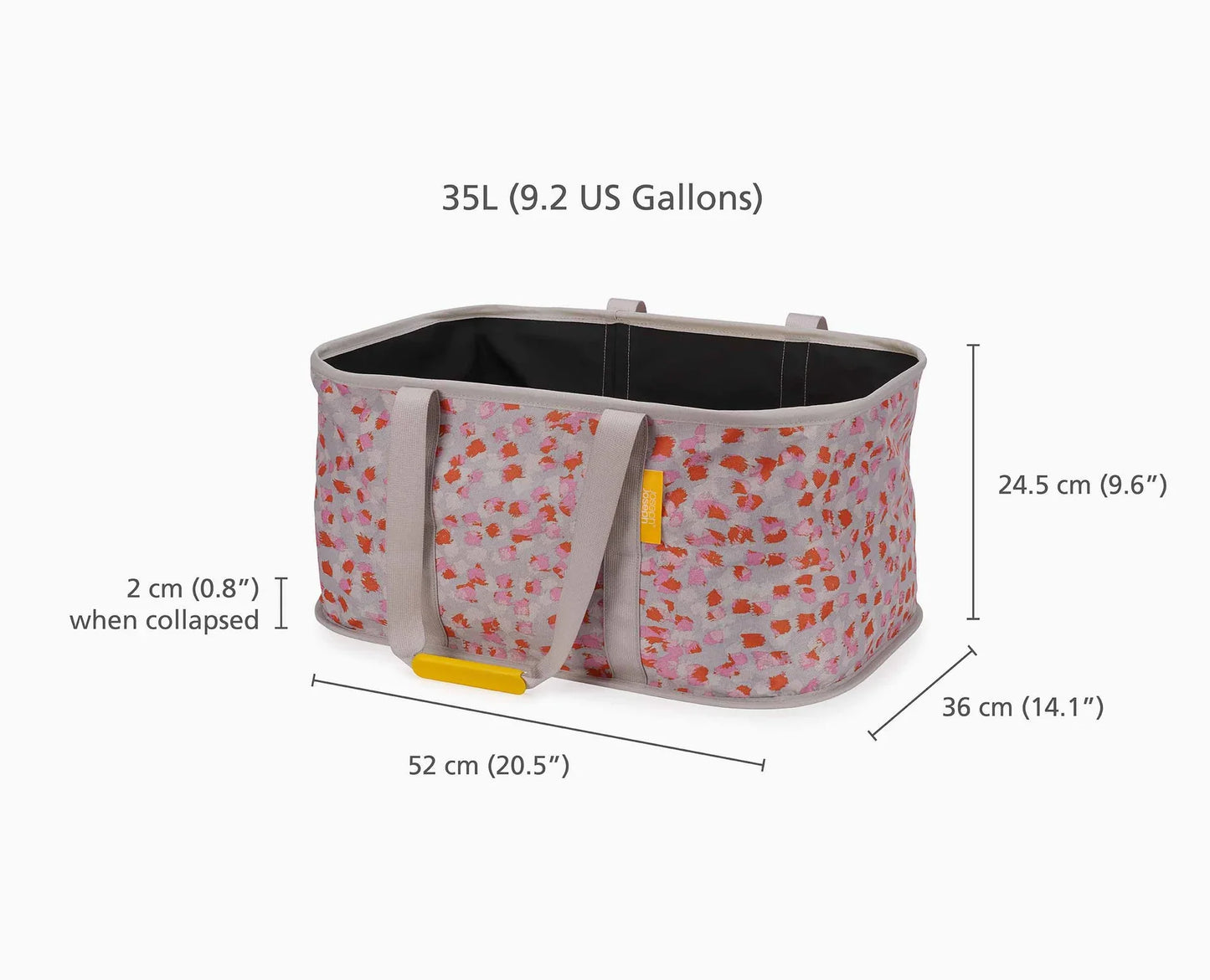 Hold-All™ Peach Collapsible Laundry Basket-35L