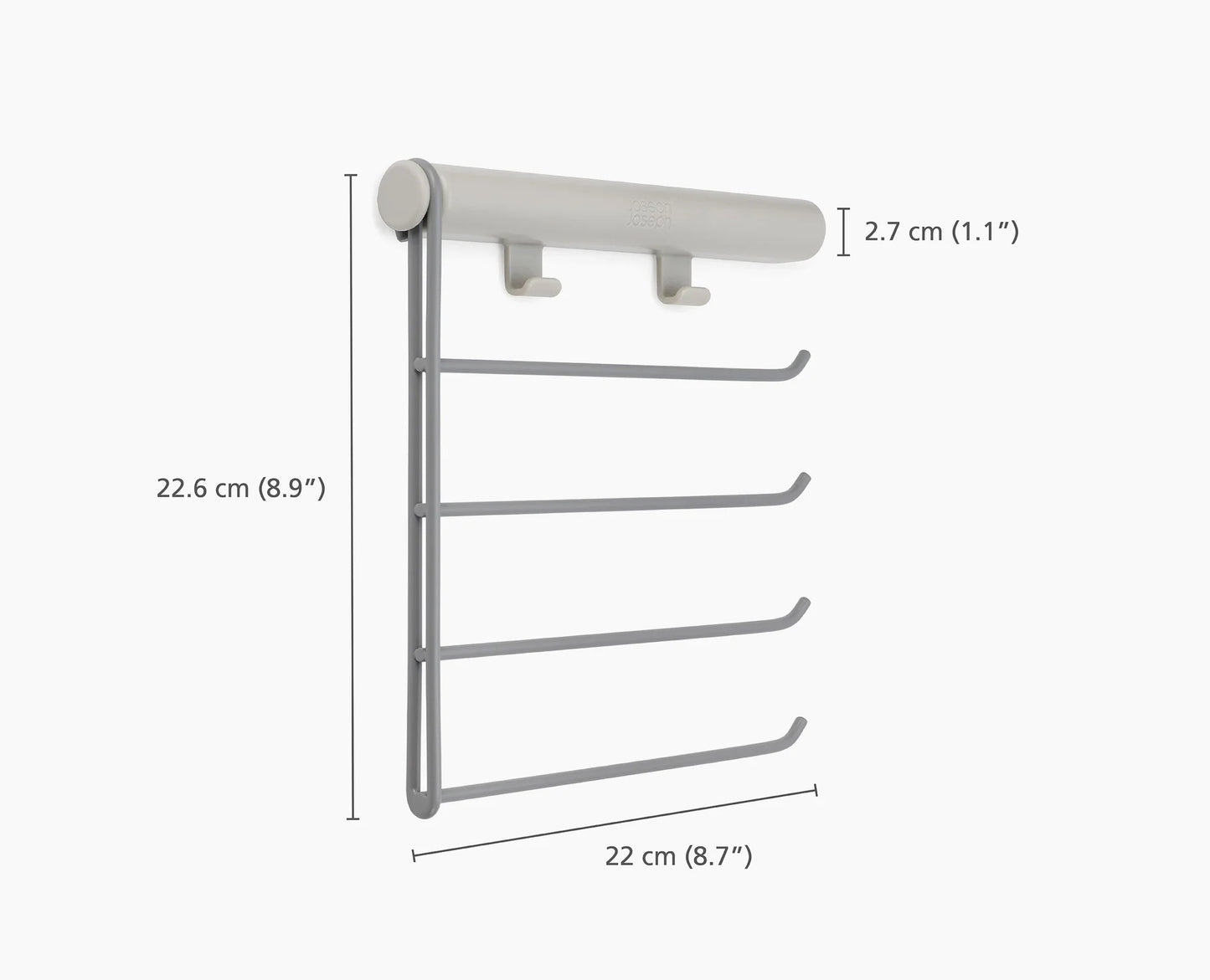 Orderly Belt, Tie & Scarf Rail - Ecru