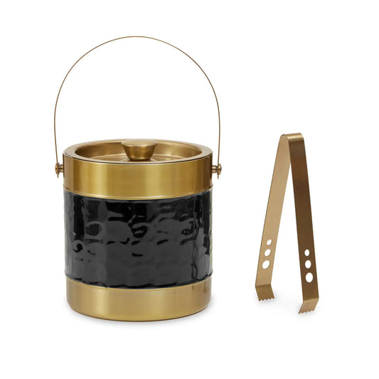 Carolina Black Enamel Ice Bucket