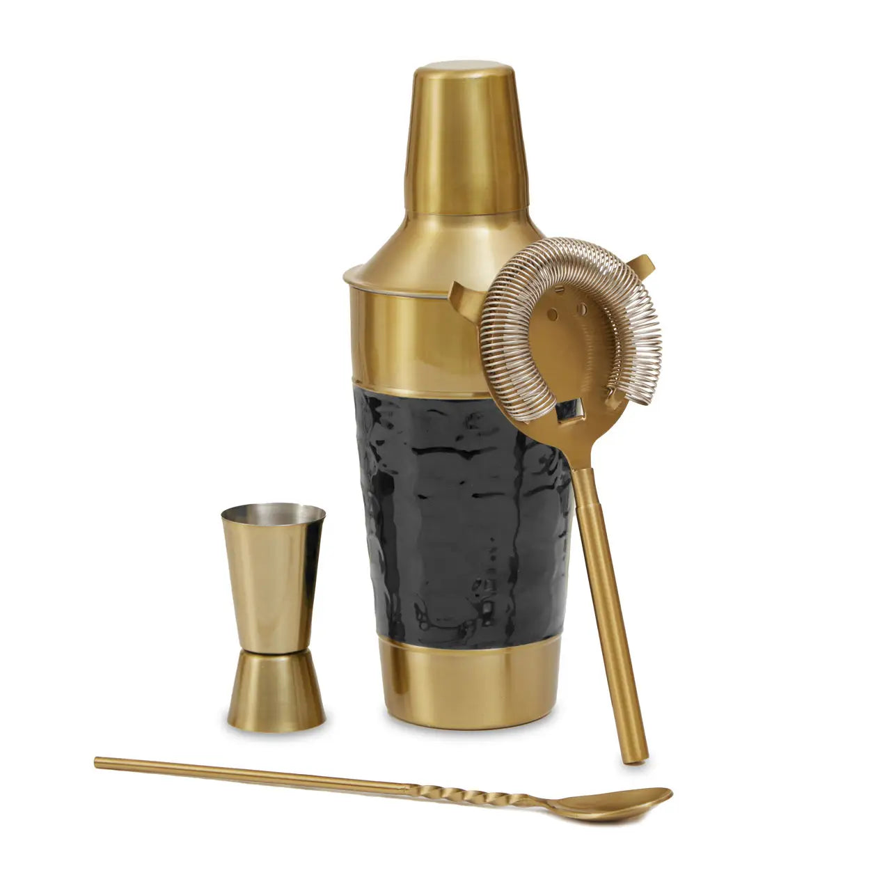 Caroline Black Enamel Cocktail Set