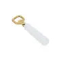 Omari White Marble Bottle Opener