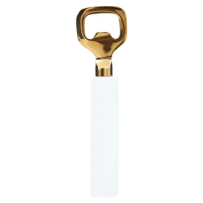 Omari White Marble Bottle Opener