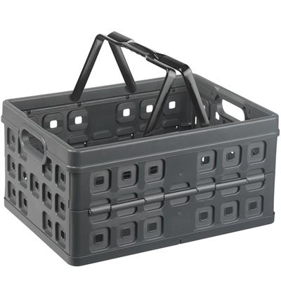 Square Folding Box With Handle 32L - Anthracite