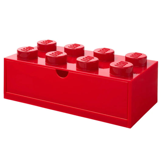 Lego 8-Stud Desk Drawer - Red