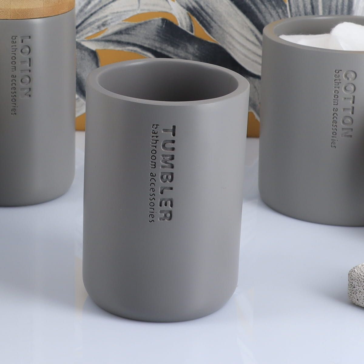 Polyresin Tumbler - Matte Grey