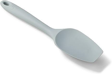 Silicone Non-Stick Flat Ended, Flexible Spatula Spoon (20cm)