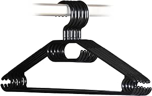 Plastic hanger - Set of 10 - Black