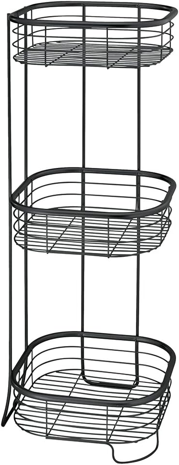 Forma 3 Tier Shower Shelf - Matt Black