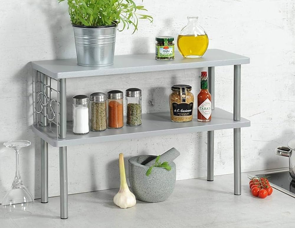 Slim Organised Shelf | Grey The Store Kitchen