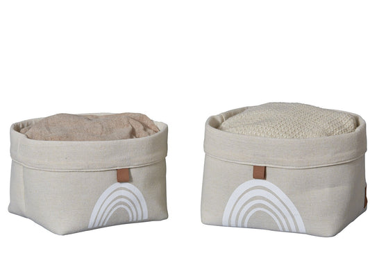 Storage Baskets - Set Of 2- Rainbow