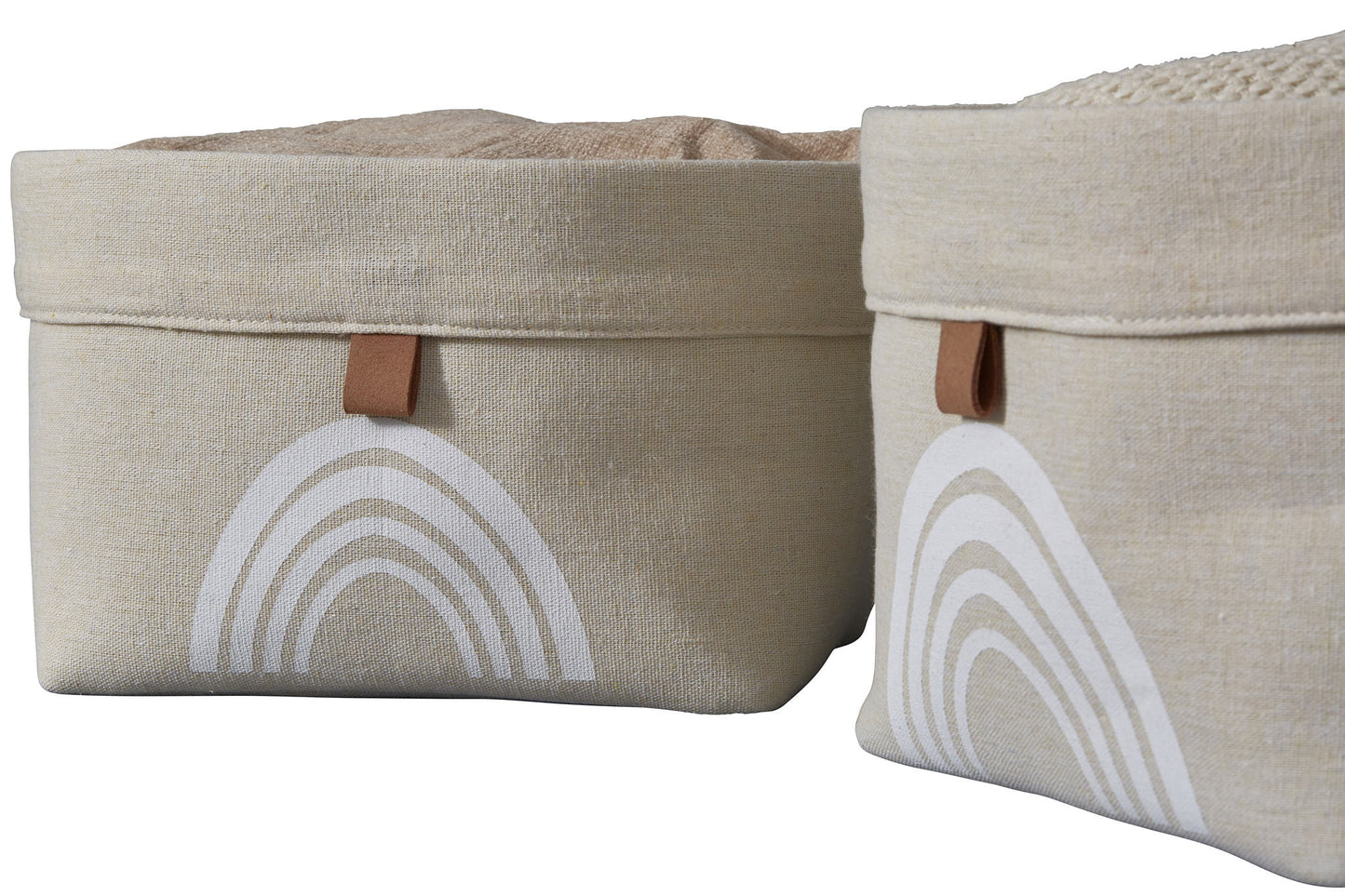 Storage Baskets - Set Of 2- Rainbow