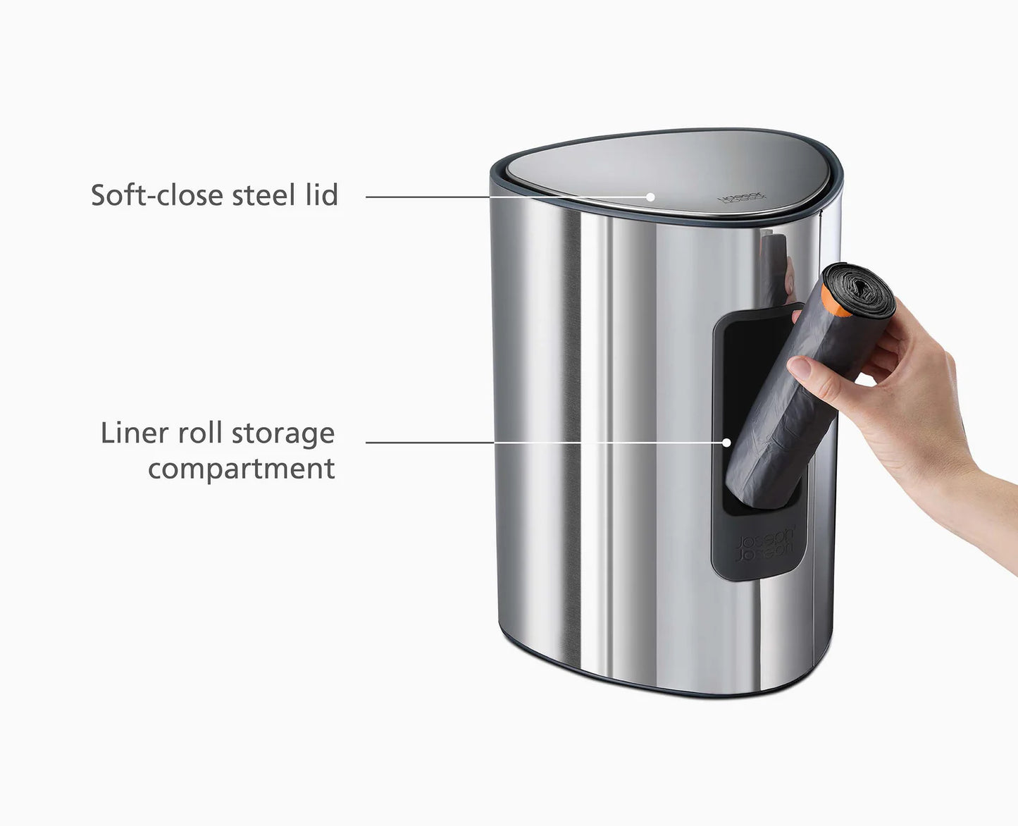 Luxe 5L Stainless-Steel Pedal Bin