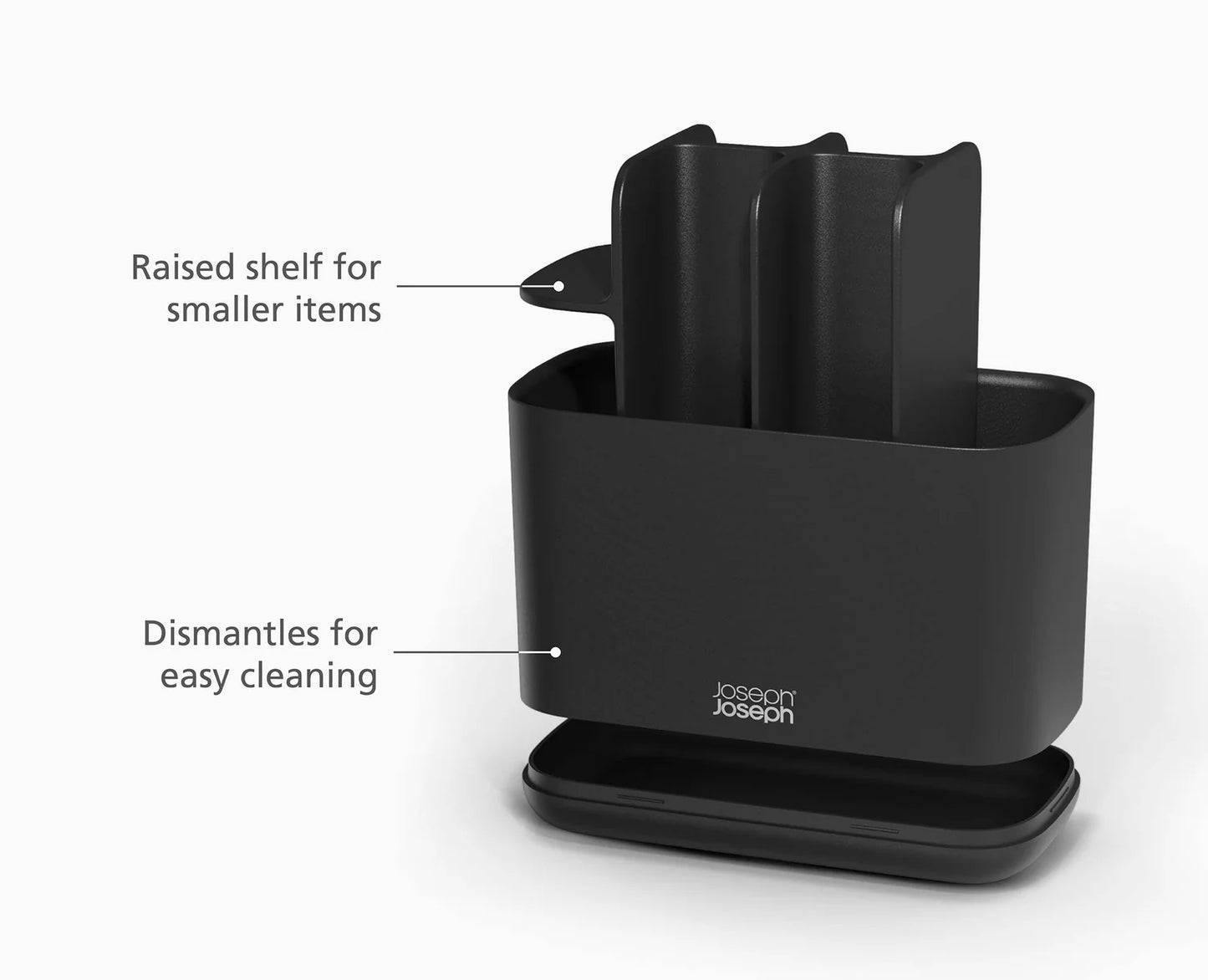 EasyStore™ Large Matt Black Toothbrush Holder