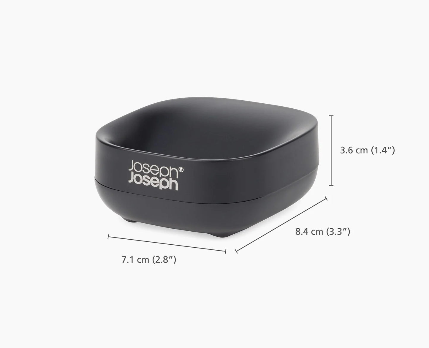 Slim™ Compact Matt Black Soap Dish