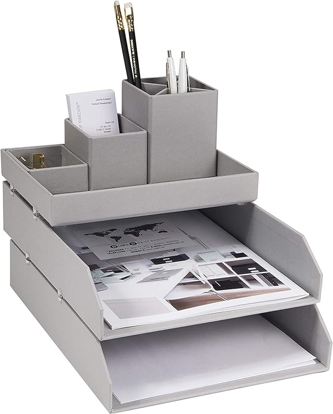 Hakan Lettertray - 2 Set- Light Grey