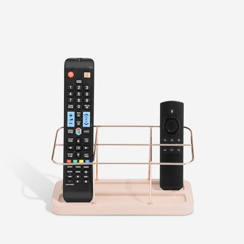 Remote Control Holder - Blush Pink & Gold