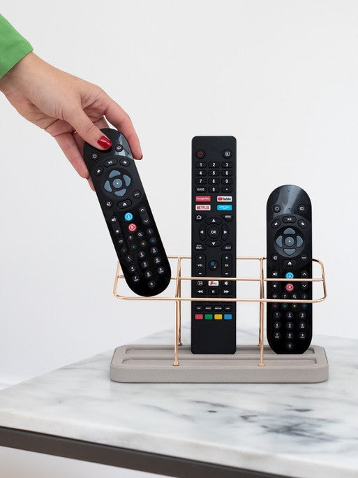 Remote Control Holder - Blush Pink & Gold