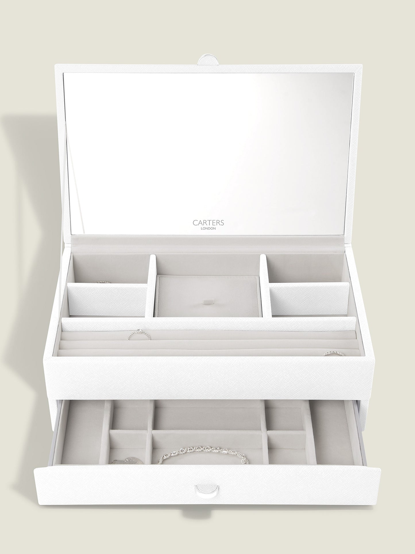 Carters Medium Chalk White Jewellery Box