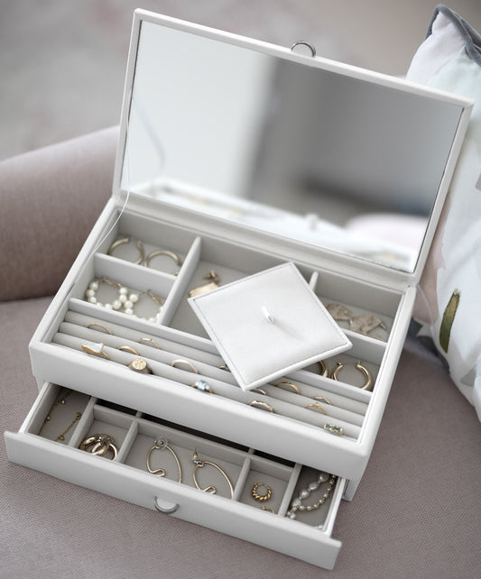 Carters Medium Chalk White Jewellery Box