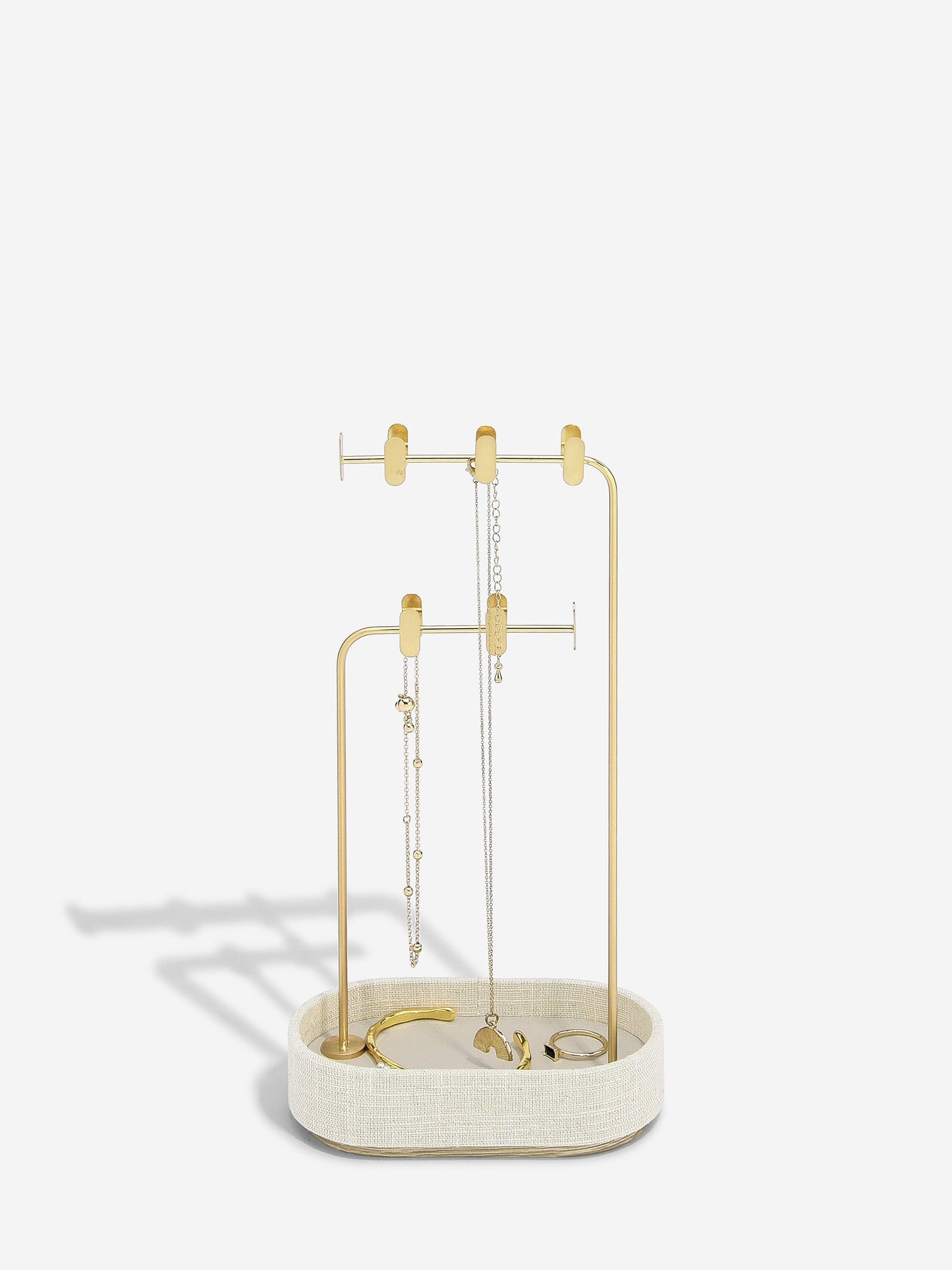 Oatmeal & Linen Multi-Hook Jewellery Stand