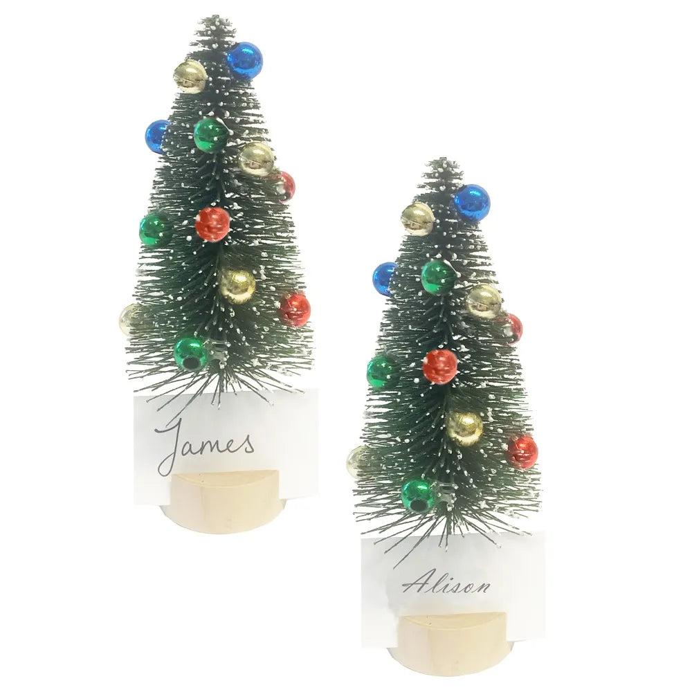 Christmas Tree Place Name Holders- Set of 4