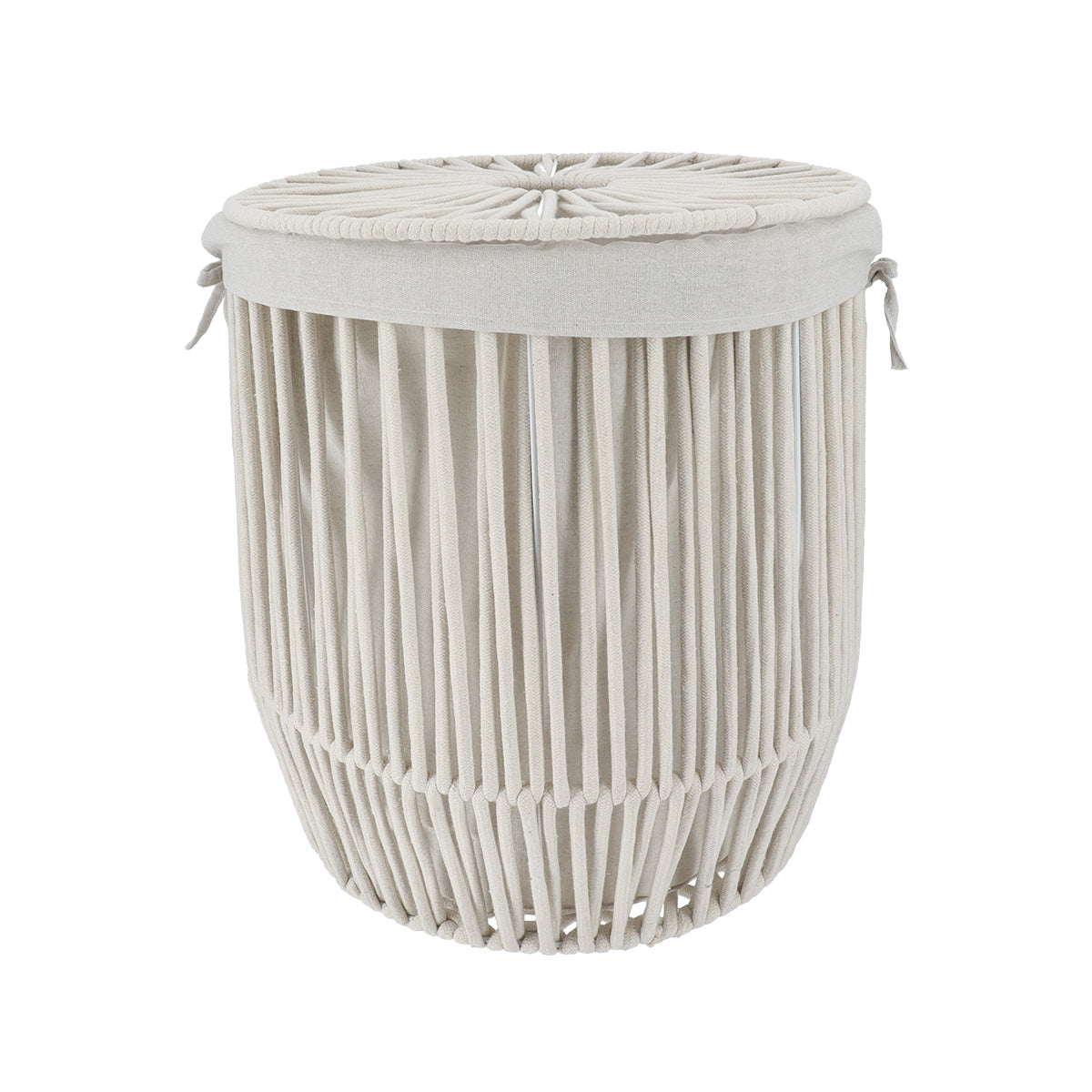 Storage  Basket - Cotton/Rope Effect - White - Various Sizes