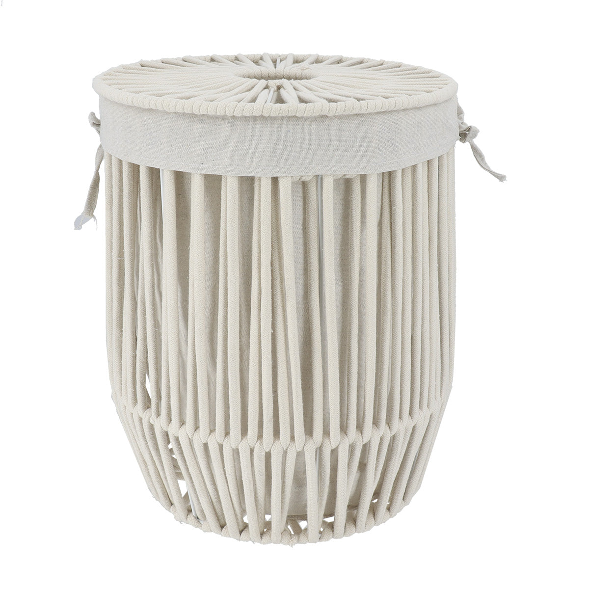 Storage  Basket - Cotton/Rope Effect - White - Various Sizes