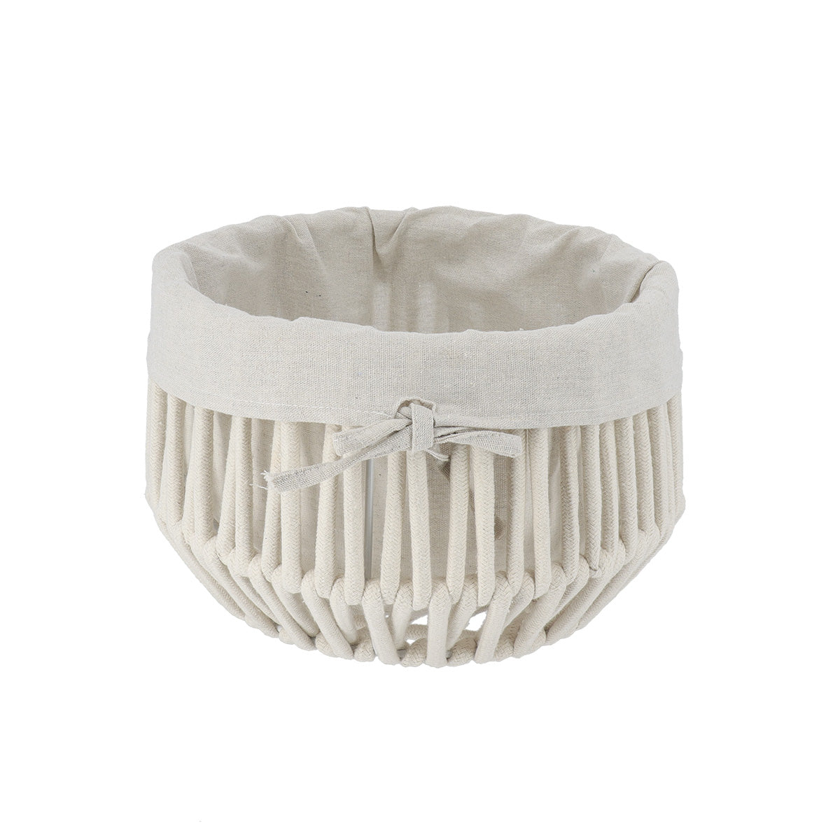 Storage  Basket - Cotton/Rope Effect - White - Various Sizes