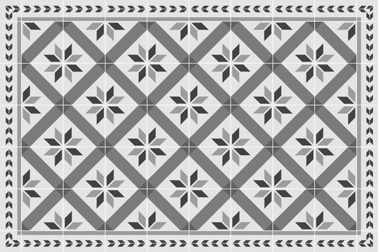 Floor Mat - Tile Light Grey - Various Sizes