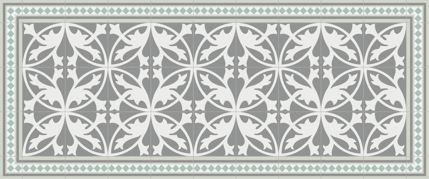 Floor Mat - Tile Green - Various Sizes