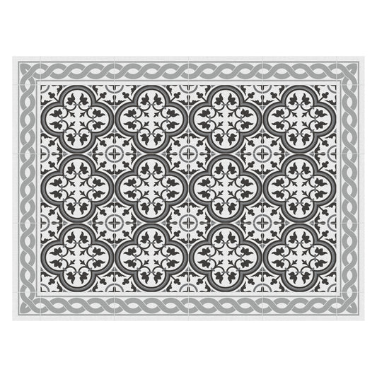 Place Mat 40cm x 30cm - Tiles Portuguese Grey