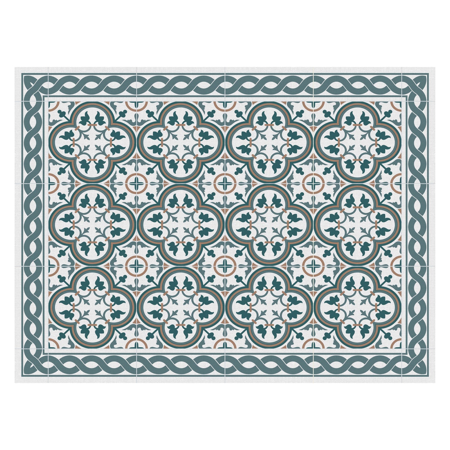 Place Mat 40cm x 30cm - Tiles Portuguese Blue