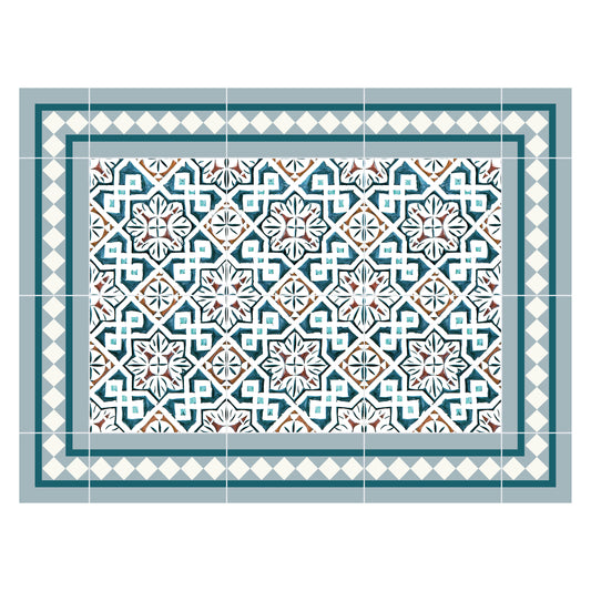 Place Mat 40cm x 30cm - Tiles Moroccan Blue