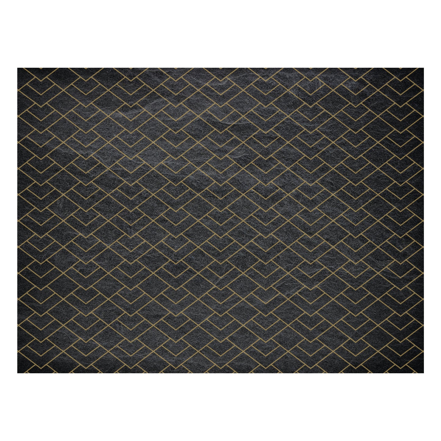 Place Mat 40cm x 30cm - Slate With Gold Pattern