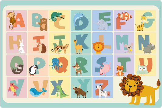 Kids Desk Mat 60cm x 40cm - Alphabet