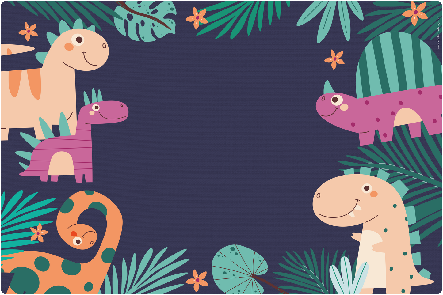 Kids Desk Mat 60cm x 40cm - Blue Jungle