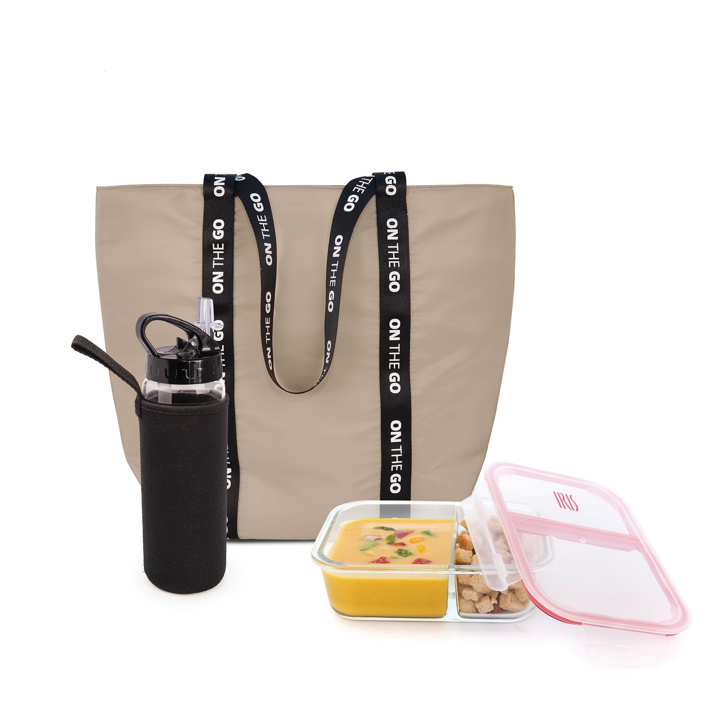 Shopper Lunchbag On The Go Beige