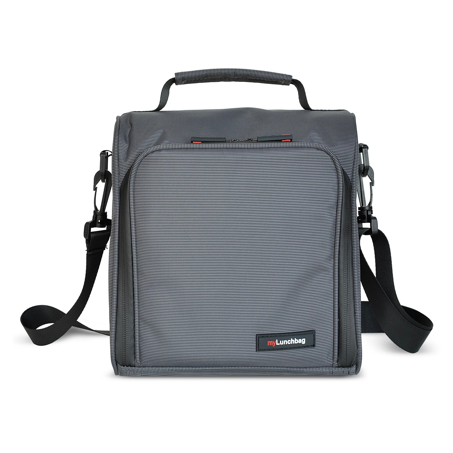 Lunchbag Glass Premium Grey + Glass Container 0.37+0.64L