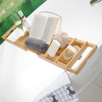 Bath Bridge With Book Stand - Bamboo