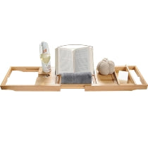 Bath Bridge With Book Stand - Bamboo