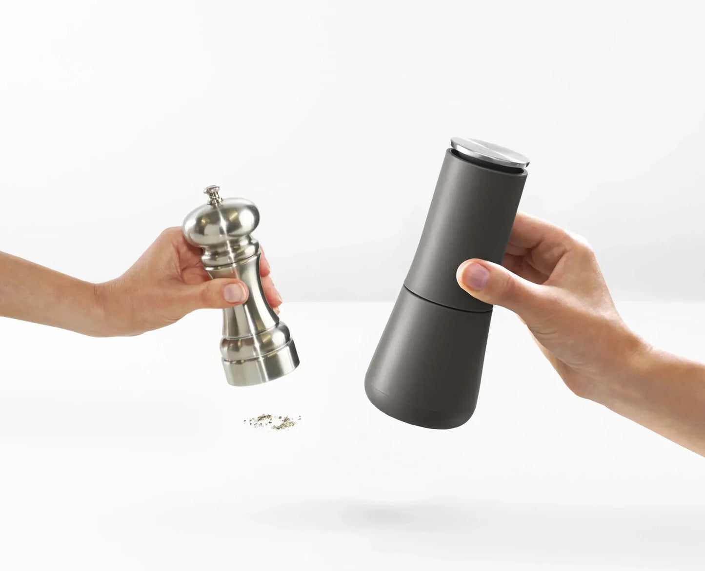 Milltop™ Grey Salt & Pepper Mills